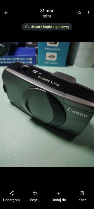 Aparat analogowy wysoki model datownik zoom optyczny
