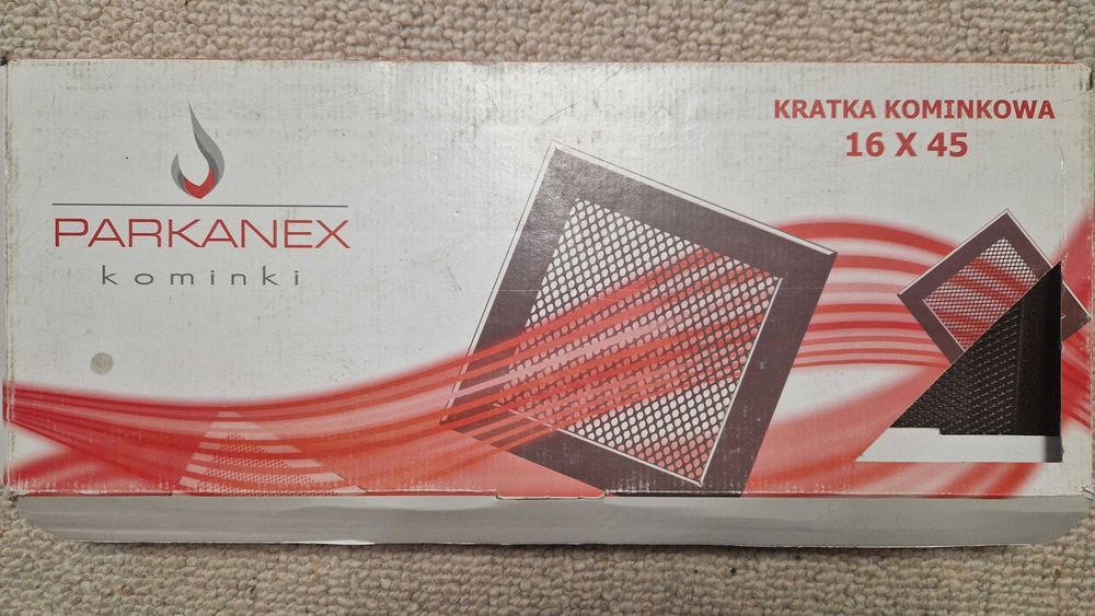 Kratka kominkowa PARKANEX 16X45 brąz młotkowy