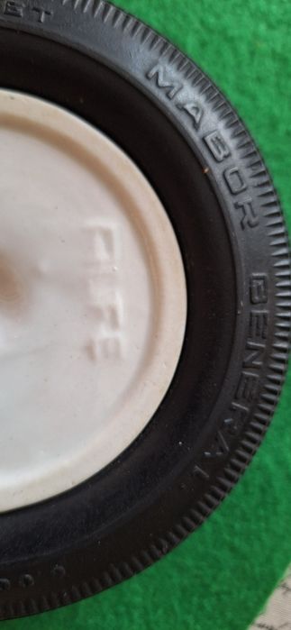 Cinzeiro pneu mabor porcelana borracha