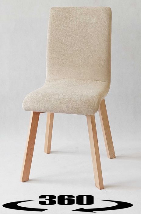 ZESTAW 4 KRZESŁA DĘBOWE tapicerowane stelaż drewniany - OD RĘKI