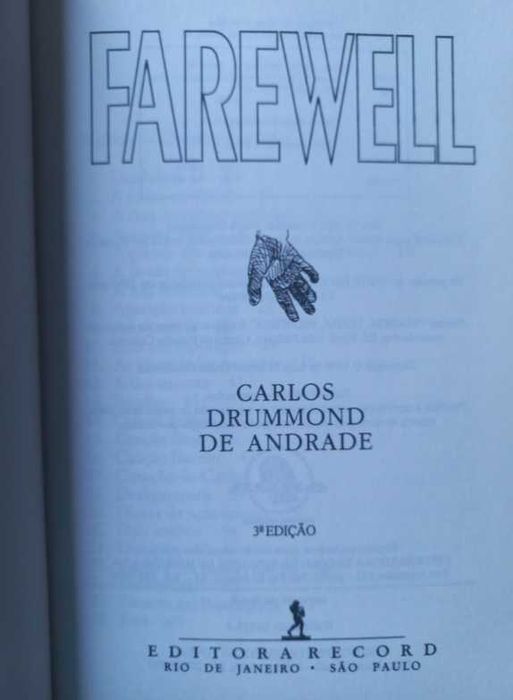 Farewell - Carlos Drummond de Andrade