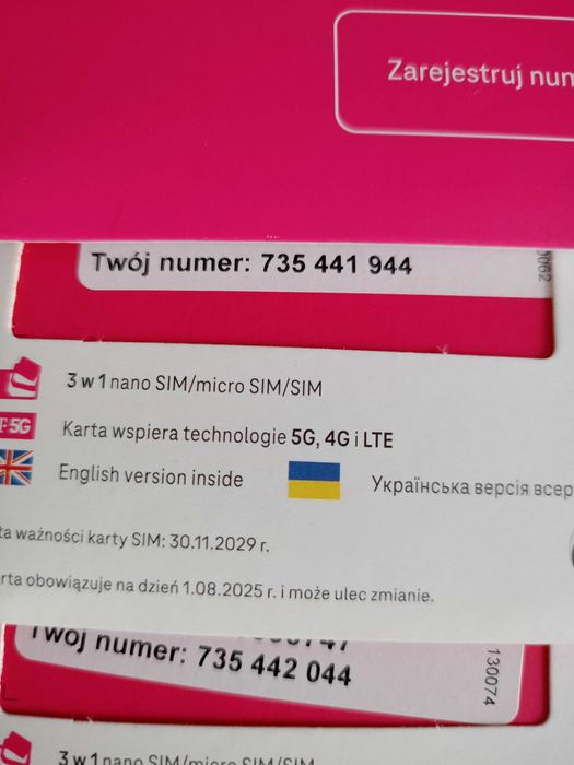 Platynowy, złoty, srebrny, łatwy numer do zapamietania
