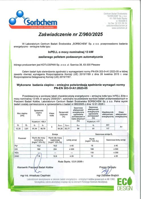 Kocioł Kotłospaw InPell BASIC 13 kW