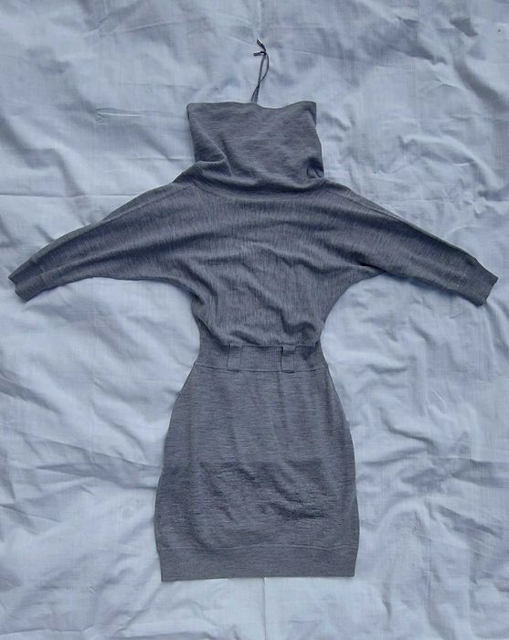 XS Karen Millen wełniana sukienka z golfem