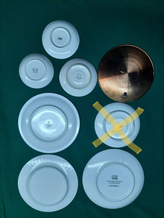 Pratos decorativos Vita alegre, spal e outros