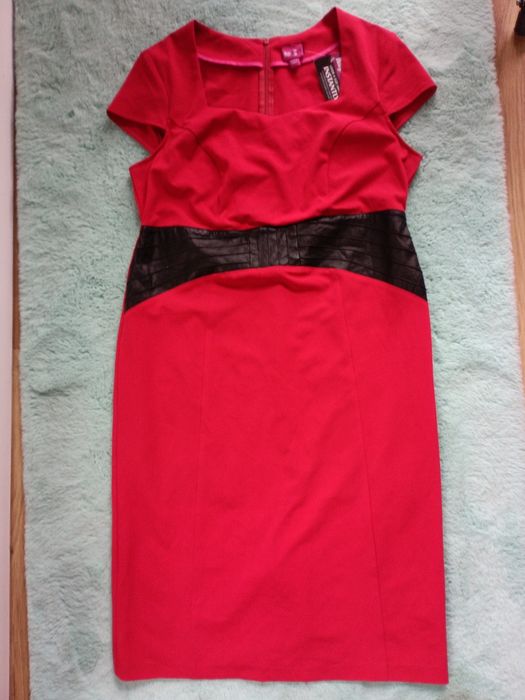 Nowa Sukienka czerwona wiśniowa 44