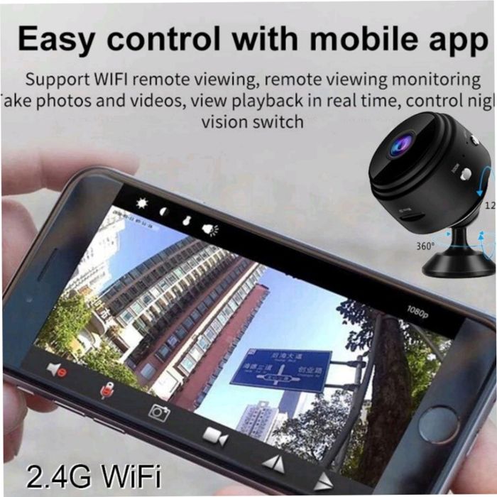 Мини Камера IP Видеонаблюдение Wi-Fi FullHD 1080 Action Camera A9