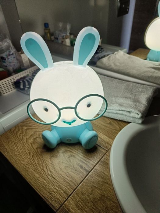 Lampka nocna LED Królik XL 30 cm