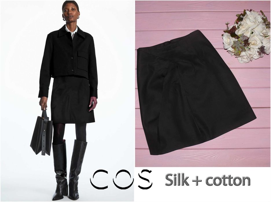 Юбка СOS шелк и коттон, р. L