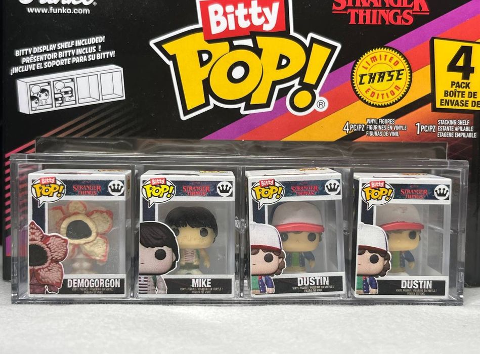 Фігурки Funko Pop Bitty Pop дивні дива, Dustin, Demogorgan