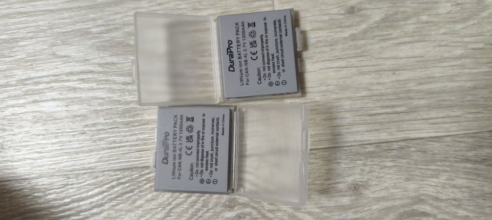 Зарядне та 2 акумулятори для Canon nb 4l