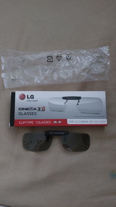Okulary 3D nakładki. LG Cinema 3D glasses