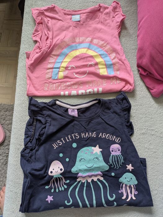 2 x t-shirt krótki rękaw rozm. 117