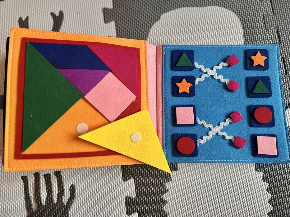 Książka montessori z filcu