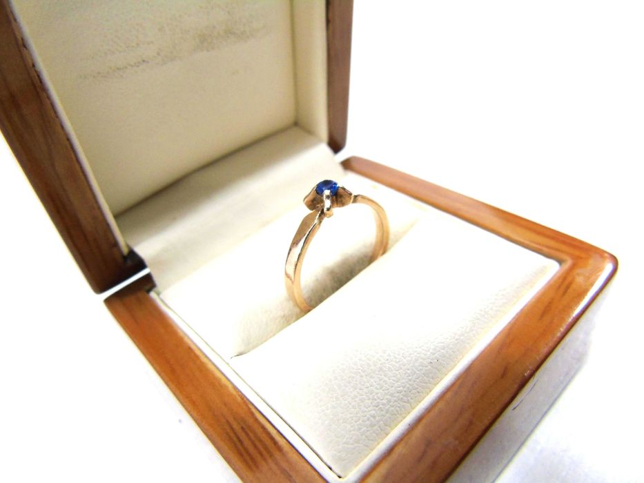 Złoty pierścionek pr.585 r.14 warmet Lombard Żuromin Loombard