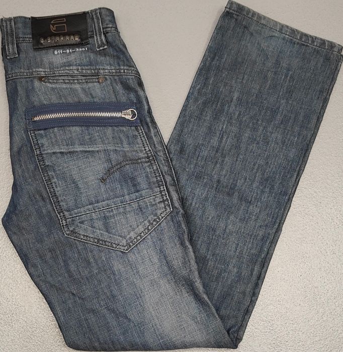 Wr) G-STAR RAW DENIM 3301 oryginalne męskie spodnie jeansowe Roz.31/34