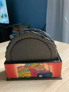 Base para copos, motivo da Colombia