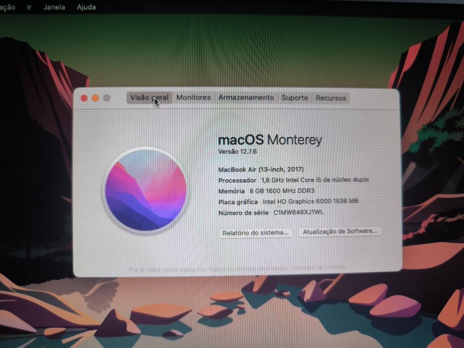 MacBook air 7,2 (2017)