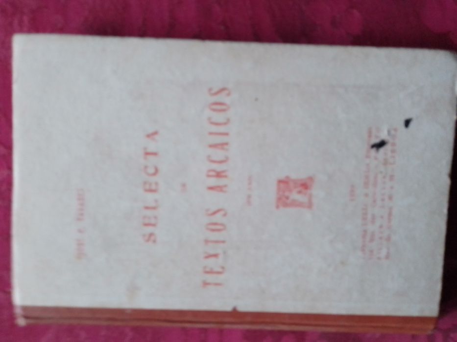Selecta de textos arcaicos-Jose Pereira-1edicao-12E-Contos-2E Desde 2E