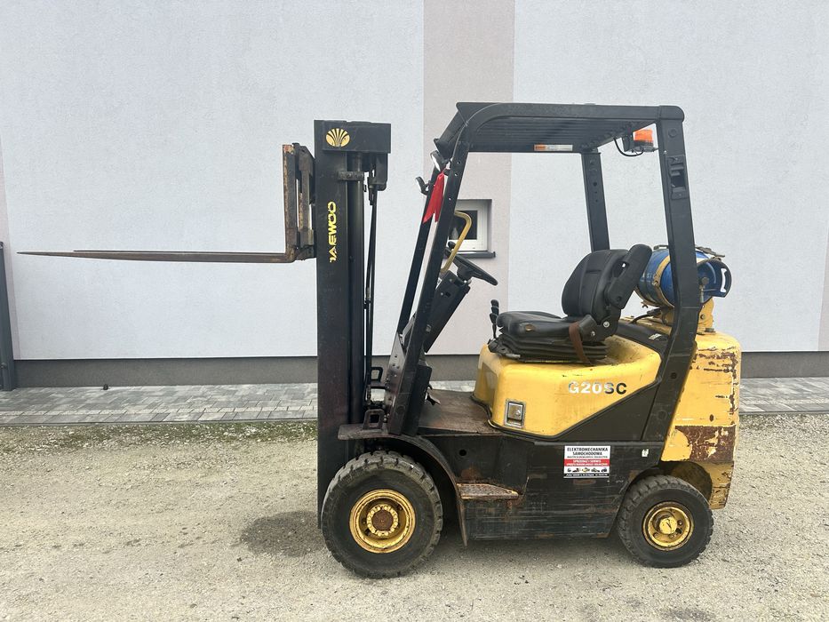 Wózek widłowy Daewoo 2t 4,5 m triplex wolny skok przesuw automat lpg