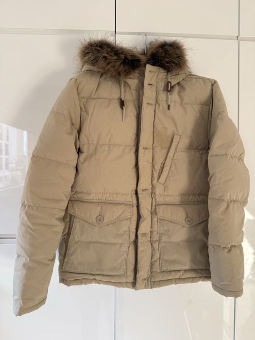 Kurtka LEVIS wypelnienie pierze, naturalne futro