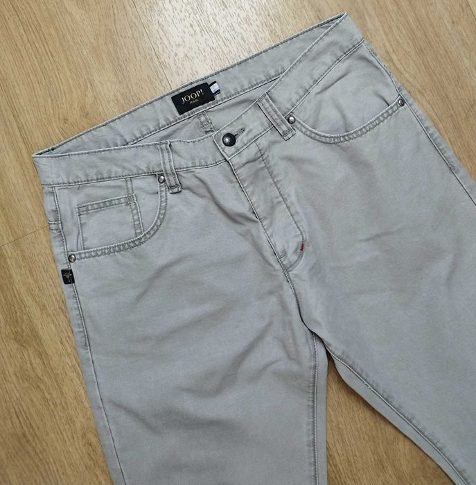 Joop! Romeo 33/34 szare cienkie jeansy straight fit L
