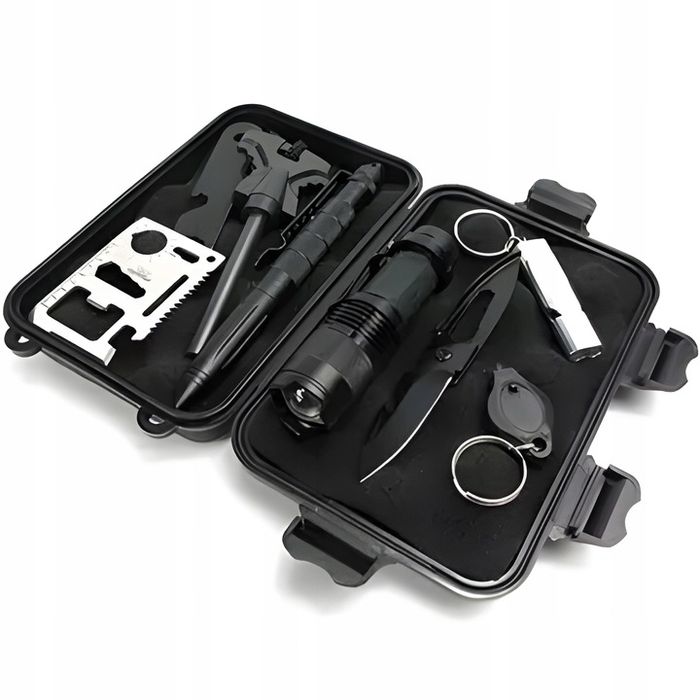 Zestaw Przetrwania Survivalowy Niezbędnik 11W1 Niezbędnik Przeżycia