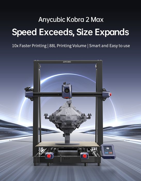 NOWA Anycubic Kobra 2 Max drukarka 3D 500x420x420mm duże pole robocze