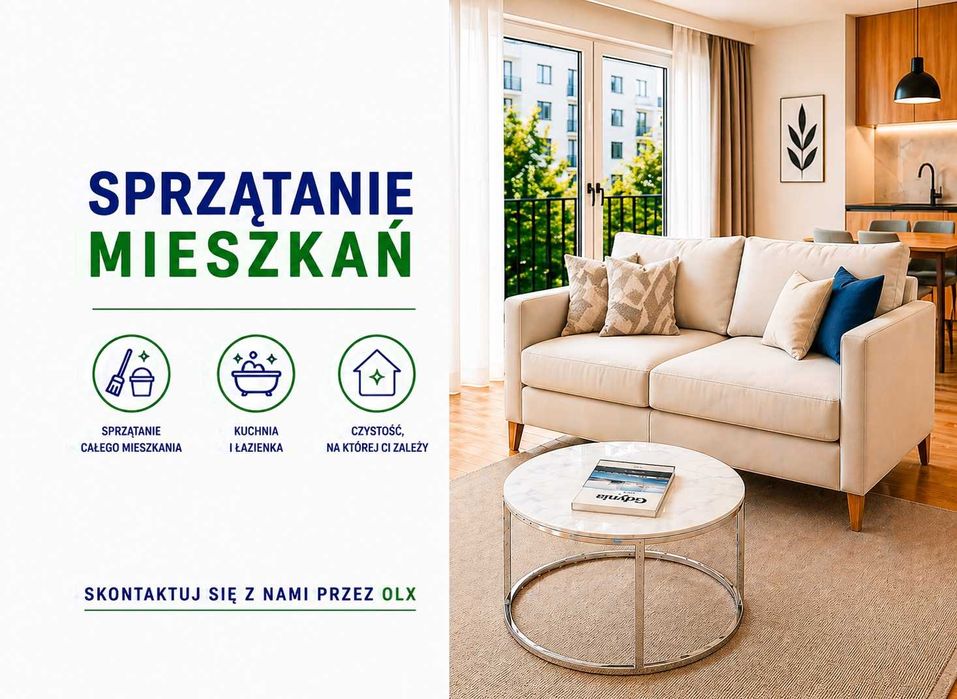 Sprzątanie mieszkań, domów i apartamentów