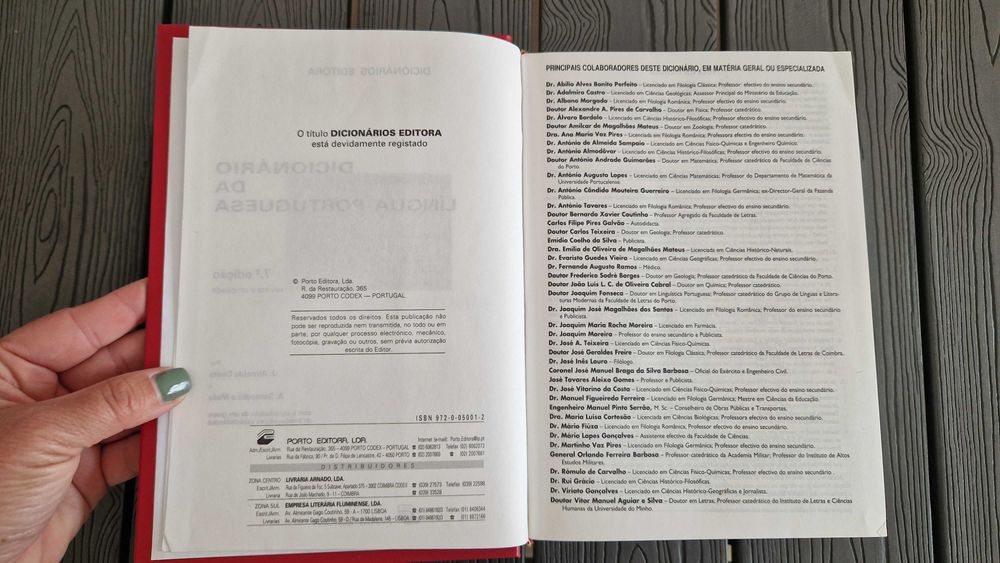 Dicionário da Língua Portuguesa, 7ª Edição, Porto Editora