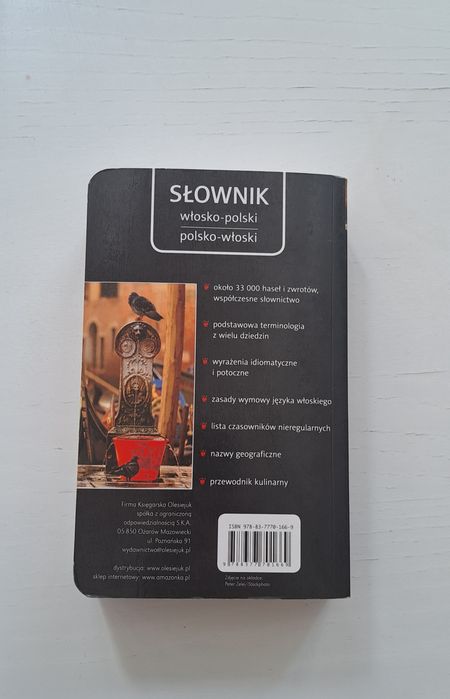 Książka, słownik polsko-włoski/ włosko-polski