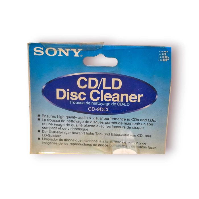 Kit de Limpeza CD/LD Sony CD-9DCL – Novo em Embalagem Original