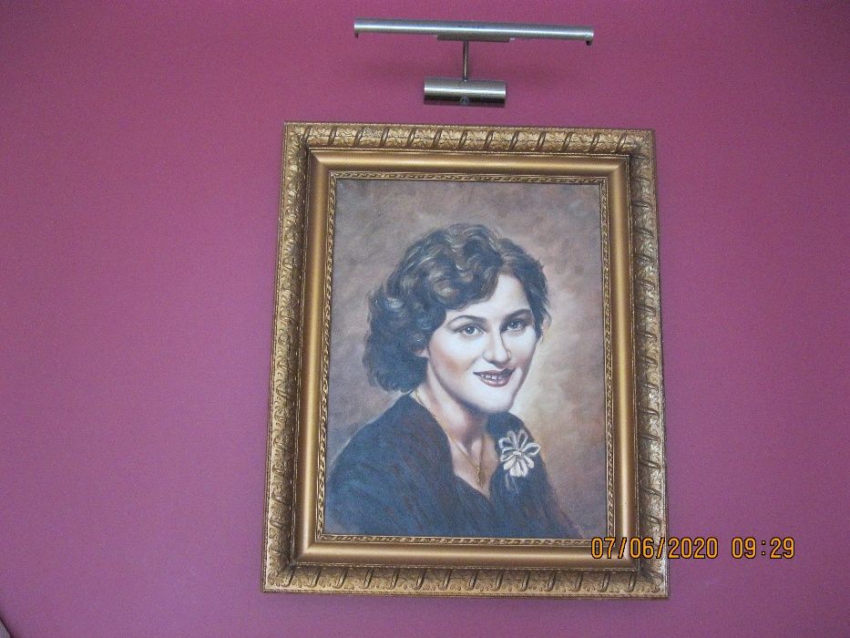 Portret pięknej polskiej kobiety - olej