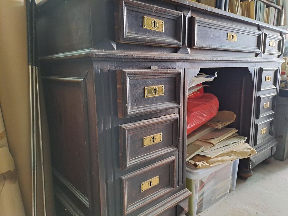 Secretária madeira antiga