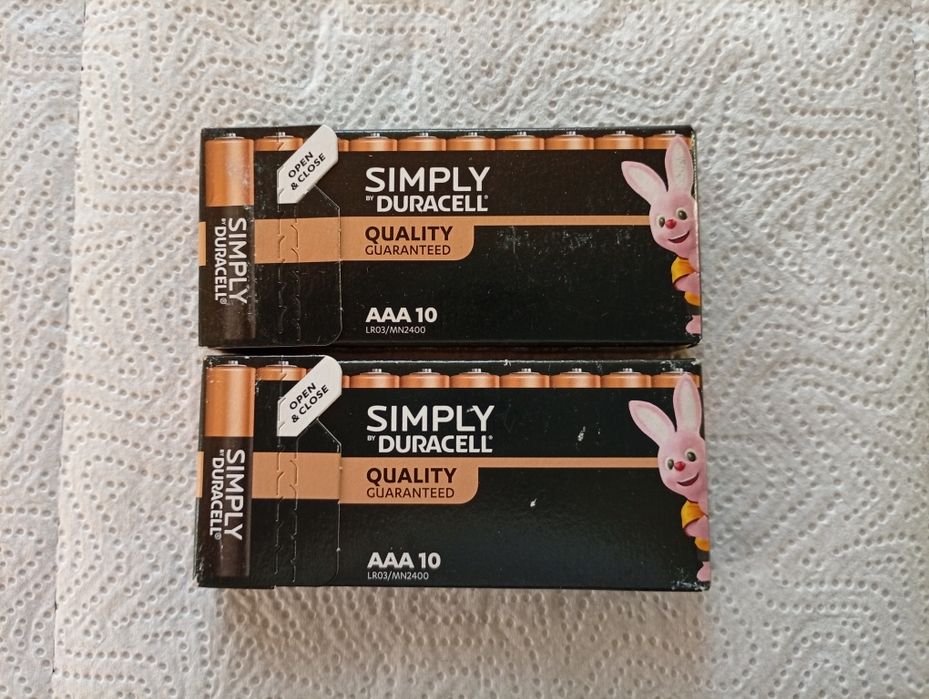 Duracell Simply Baterie AAA 2 opakowania 20 szt.