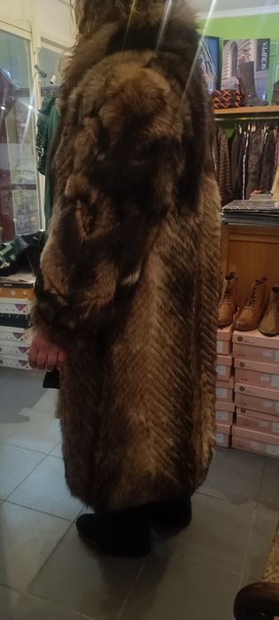 Casaco Maxi de pele de Raposa