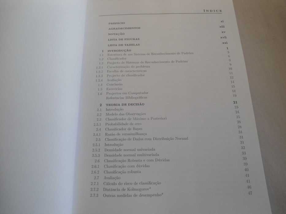 Reconhecimento de padrões-métodos estatísticos e neuronais