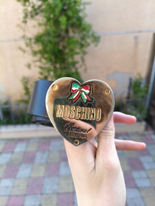 Кожаный ремень Moschino
