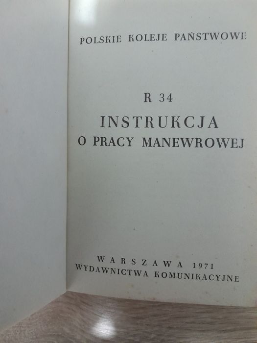 Instrukcja o pracy manewrowej na kolei PKP