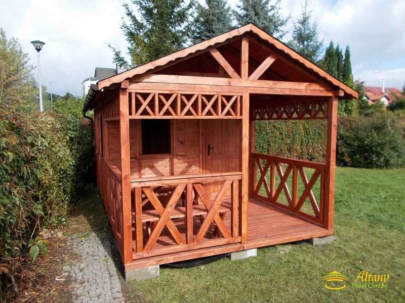 DOMEK MICHAŚ 4,5x4,5m Impregnowany+Podłoga Taras Dach 2-spad Producent