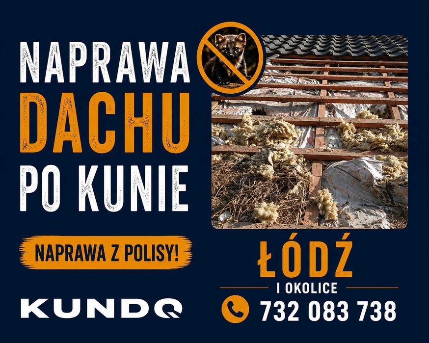 ++Naprawa Dachu Po Kunie | Pastuch Na Kuny | Łódź++