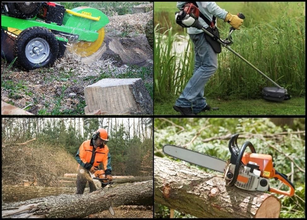 Koszenie trawy, nieużytków, wycinka drzew, frezowanie pni, karczowanie