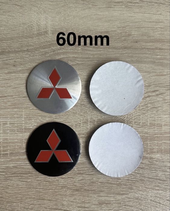 Conjunto 4 Centros Tampas Jantes Mitsubishi 56mm 60mm 65mm 68mm 75mm
