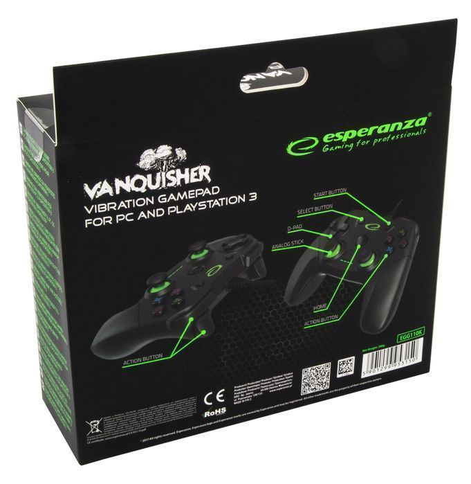 Gamepad pad do gier PC PS3 USB Esperanza VANQUISHER