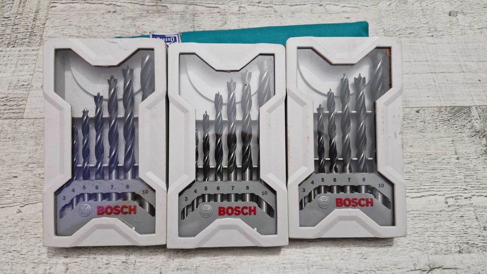 Jogo de 7 Brocas para Madeira Bosch (3-10mm) – Novas e Seladas