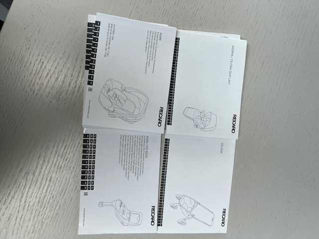 Cadeira de passeio, cadeira auto, 2 bases isofix, marca Recaro