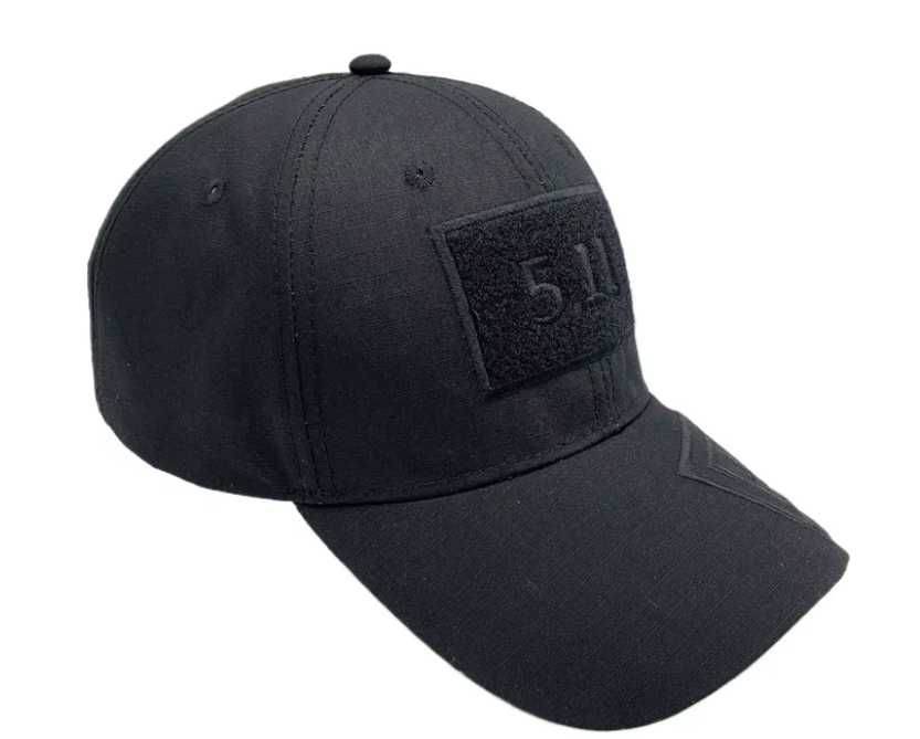 Бейсболка чоловіча 5.11 Легка літня тактична кепка Чорна