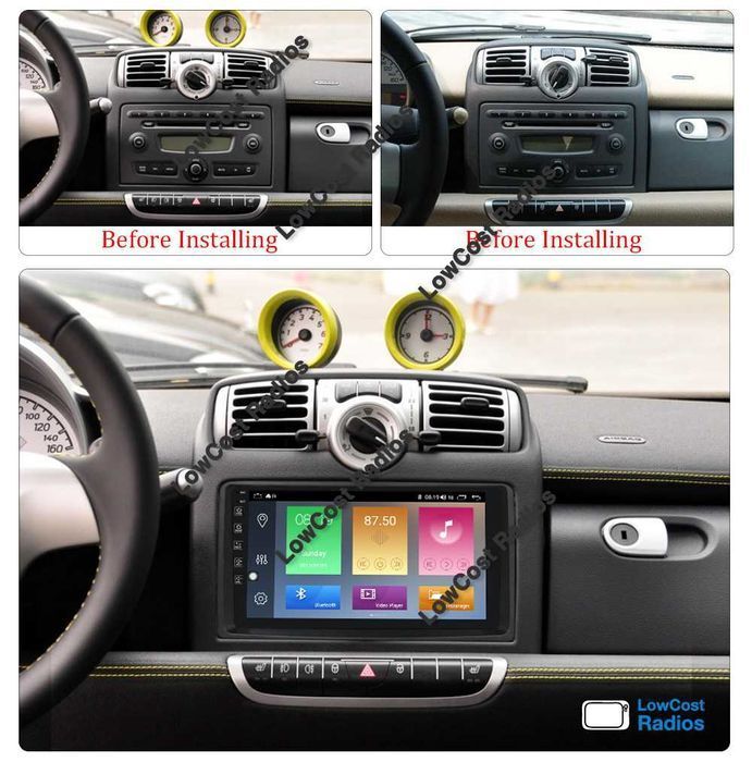 Auto Rádio 9' SMART 451 / W451 | GPS ANDROID Bluetooth USB APPS WIFI