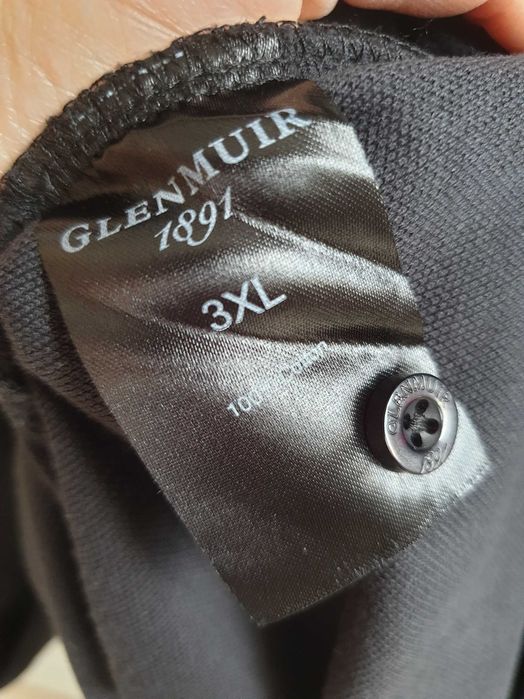 Czarna koszulka polo t-shirt 3XL Glenmuir