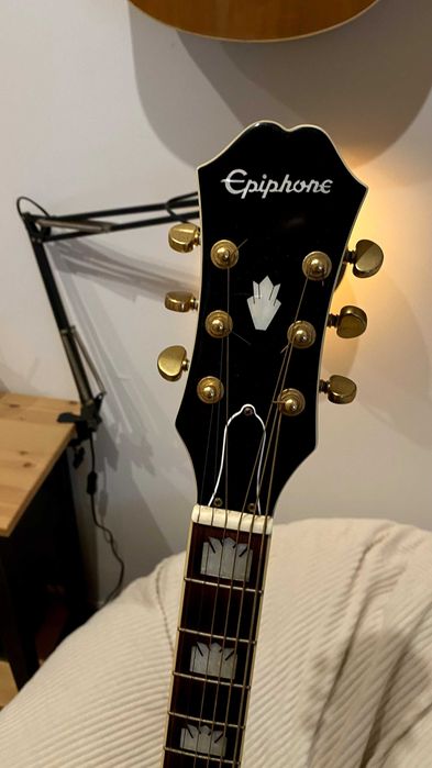 Guitarra Esquerdina Epiphone JC-200BC Studio - Vintage Sunburst